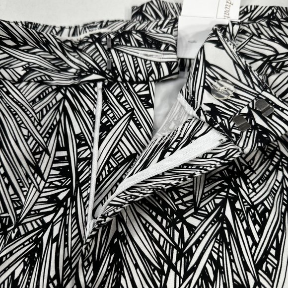 Coldwater Creek Women's Size 16 Pant Ankle Leg Tropical Black New With Tags - Picture 15 of 15